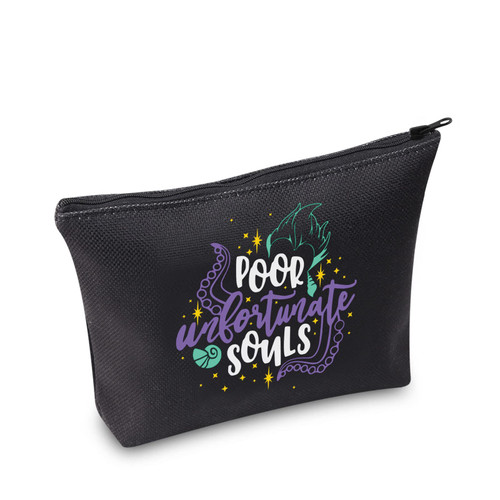TOBGBE Villains Gift Evil Queen Ursula Villains Quote Makeup Bag Sea Witch Gift Wizard Pouch Bag Villains Merchandise (Poor souls) TOBGBE Villains Gift Evil Queen Ursula Villains Quote Makeup Bag Sea Witch Gift Wizard Pouch Bag Villains Merchandise (Poor souls)