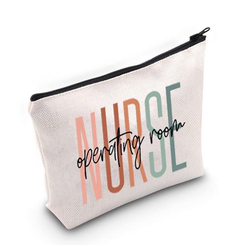 TOBGBE ER Nurse Gift Operating Room Nurse Zipper Bag ICU Nurse Gift Nurse Appreciation Makeup Bag Nursing Idea Gift (Operating Room)