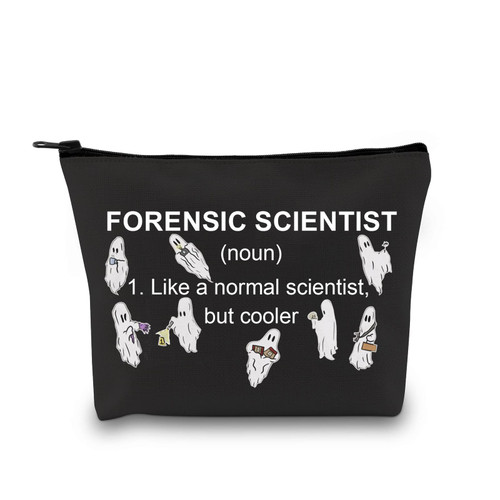 GJTIM Forensic Scientist Gift Zipper Pouch Pathologist Crime Investigator Criminologist Gift Forensic Scientist Like a Normal Scientist But Cooler Makeup Bag (Cooler Forensic Scientist Bag)