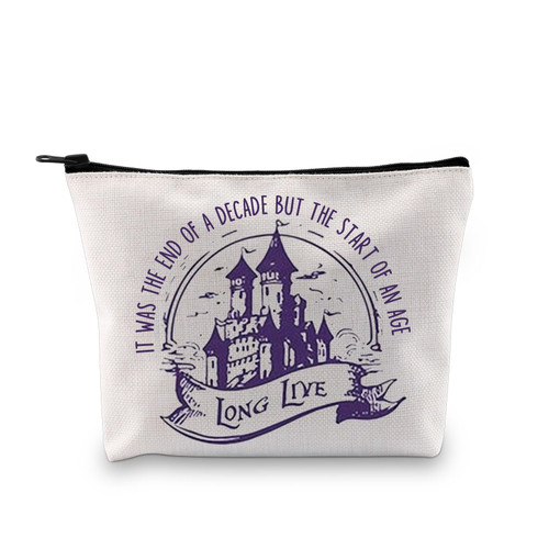 GJTIM Music Lyric Inspired Zipper Pouch Album Inspired Gift Music Lover Singer Merchandise Gift Makeup Bag For Music Lovers (An Age Bag)
