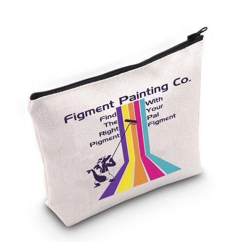 BLUPARK Figment Inspired Makeup Bag Womens Gift Figment Lover Gift Figment Zipper Bag Epcot Gifts (Figment Bag)