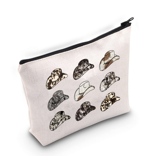 BLUPARK Cowboy Hat Makeup Bag Western Cowgirl Gift Cowgirls Cosmetic Bag Western Country Cowgirls Gift Cowgirls Cosmetic Bag Western Rodeo Zipper Pouch (Cowboy Hat) BLUPARK Cowboy Hat Makeup Bag Western Cowgirl Gift Cowgirls Cosmetic Bag Western Country Cowgirls Gift Cowgirls Cosmetic Bag Western Rodeo Zipper Pouch (Cowboy Hat)