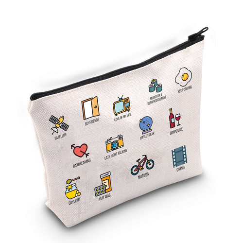 BLUPARK Singer Inspired Makeup Bag Singer Merch Album Gift Singer Makeup Bag Singer Fan Gift Singer Zipper Pouch Music Lover Gift (Hs Music) BLUPARK Singer Inspired Makeup Bag Singer Merch Album Gift Singer Makeup Bag Singer Fan Gift Singer Zipper Pouch Music Lover Gift (Hs Music)