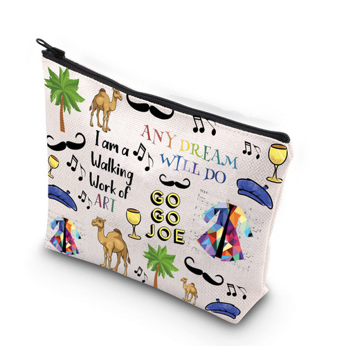 TSOTMO Joseph Broadway Musical Inspired Gift Musical Theatre Zipper Pouch Makeup Bag Gift For Actor Actress Gifts (Walking work) TSOTMO Joseph Broadway Musical Inspired Gift Musical Theatre Zipper Pouch Makeup Bag Gift For Actor Actress Gifts (Walking work)