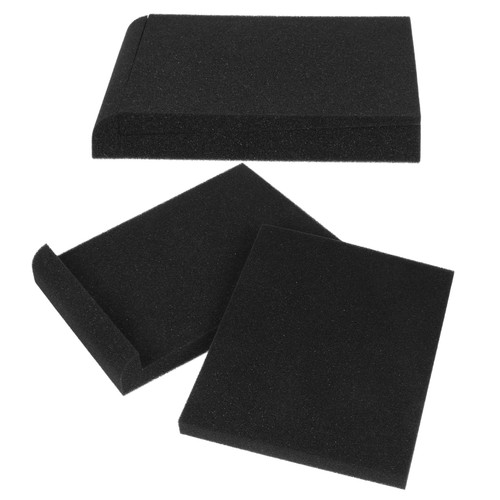 ERINGOGO 2pcs Cushion speaker isolation foam pads acoustic noise isolation foam acoustic isolation platform sound absorbing panel speaker riser platform pads acoustic foam wedge shape lift