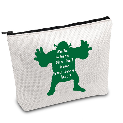 FOTAP Shrek Inspired Gift Shrek Cosmetic Bag Shre k Gift Shrek Fan Gift Shrek Makeup Zipper Pouch Shrek Characters Makeup Bag (been loca)