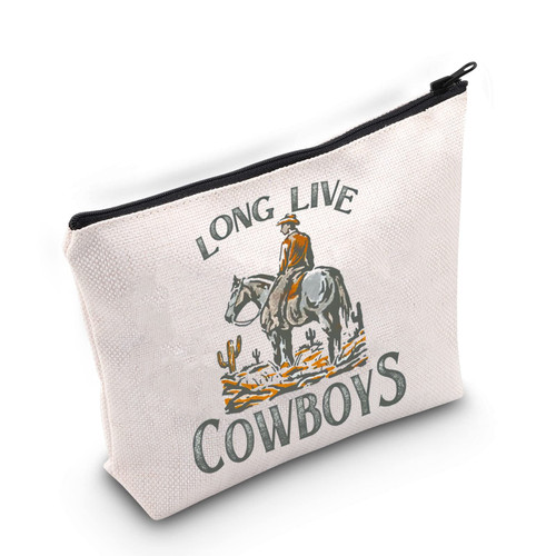 BLUPARK Western Country Gift Western Country Makeup Bag Southern Cowgirl Gift Western Bag Long Live Cowboys Zipper Pouch Western Rodeo Gift (Long Cowboys) BLUPARK Western Country Gift Western Country Makeup Bag Southern Cowgirl Gift Western Bag Long Live Cowboys Zipper Pouch Western Rodeo Gift (Long Cowboys)