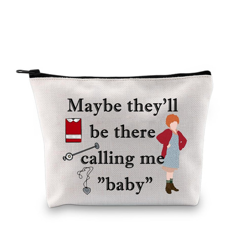 PXTIDY Annie Musical Inspired Gift Maybe They'll Be There Calling Me Makeup Bag Annie Broadway Musical Theatre Fan Gift PXTIDY Annie Musical Inspired Gift Maybe They'll Be There Calling Me Makeup Bag Annie Broadway Musical Theatre Fan Gift
