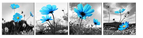 Youk-art Blue Green Modern Aurora Borealis Iceland Jokulsarlon Northern Light Canvas Prints Picture Painting for Bathroom Bedroom Framed (Blue, 12x12inchx4panel) Youk-art Blue Green Modern Aurora Borealis Iceland Jokulsarlon Northern Light Canvas Prints Picture Painting for Bathroom Bedroom Framed (Blue, 12x12inchx4panel)