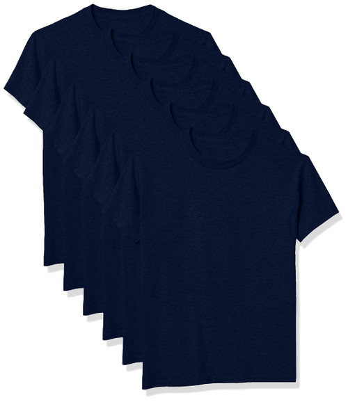 Hanes Toddler Boys' Essentials Short Sleeve T-shirt Value Pack (3-pack), Navy, 3T