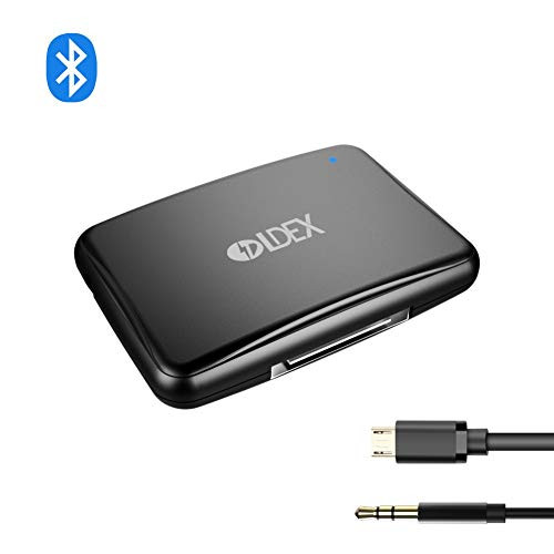 30Pin Adapter Bluetooth V4.1 Wireless Audio Music Receiver A2DP with Hands-Free Calling and 3.5mm Stereo Jack for Car/30Pin Sounddock Bose