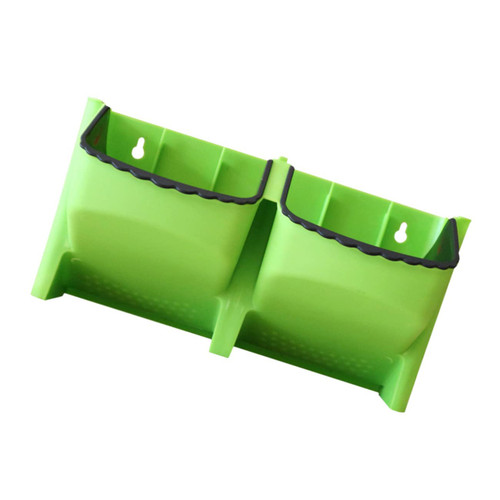 Yardwe Flowerpot House Plants Indoors Live Outdoor Playpen Wall Planters Indoor Vertical Garden Planter Wall Mount Plant Pots Hanging Wall Flower Pot Fence Plastic Vegetable Wall Bracket