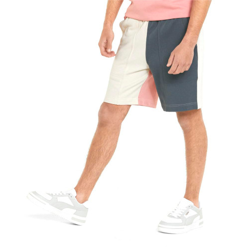 PUMA Mens Downtown Drawstring 8" Shorts Athletic Bottoms Casual - Off White - Size L