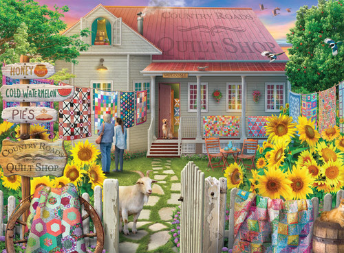 Buffalo Games - Country Life - Country Quilts - 1000 Piece Jigsaw Puzzle for Adults Challenging Puzzle Perfect for Game Nights - 1000 Piece Finished Size is 26.75 x 19.75 Buffalo Games - Country Life - Country Quilts - 1000 Piece Jigsaw Puzzle for Adults Challenging Puzzle Perfect for Game Nights - 1000 Piece Finished Size is 26.75 x 19.75