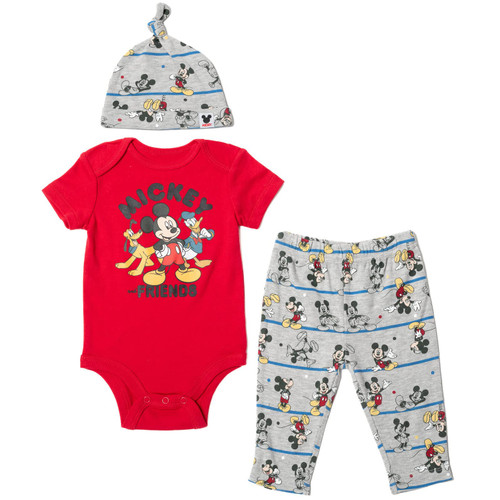 Disney Donald Duck Pluto Mickey Mouse Newborn Baby Boys 3 Piece Outfit Set Cuddly Bodysuit Pants Hat 0-3 Months Disney Donald Duck Pluto Mickey Mouse Newborn Baby Boys 3 Piece Outfit Set Cuddly Bodysuit Pants Hat 0-3 Months