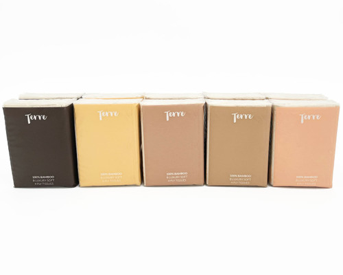 Terre Bamboo Pocket Tissues, 4-Ply, Unbleached, 10 Pack (8 Tissues per Pack, 80 Tissues Total), Eco-Friendly, Travel Facial Tissues, Tree-Free, Plant Based, Vegan, Hypoallergenic, Sustainable Terre Bamboo Pocket Tissues, 4-Ply, Unbleached, 10 Pack (8 Tissues per Pack, 80 Tissues Total), Eco-Friendly, Travel Facial Tissues, Tree-Free, Plant Based, Vegan, Hypoallergenic, Sustainable