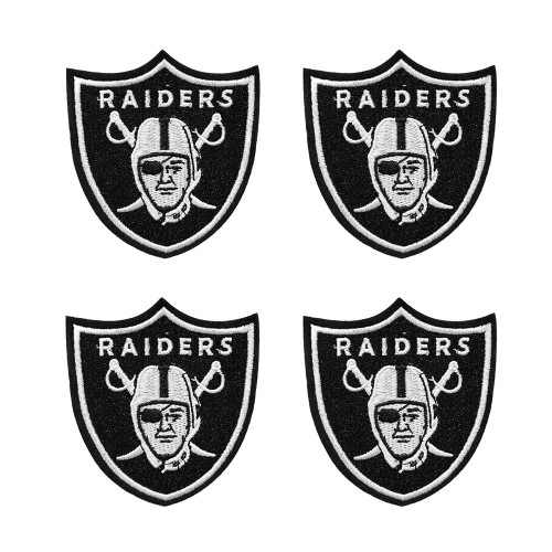 4Pcs for Raiders Iron on Embroidered Patch for Jacket Backpack Jeans Clothes DIY Sew On Patches