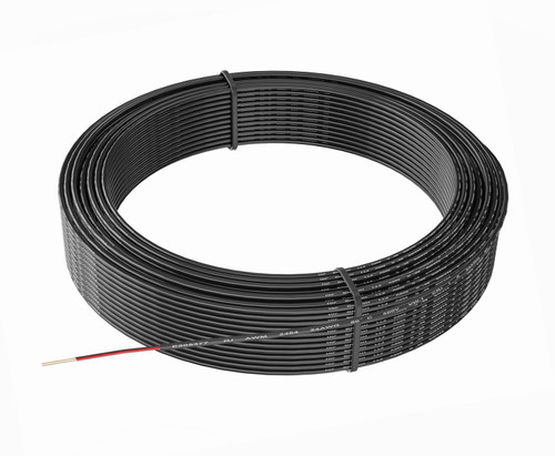 24AWG 2 Conductor Electrical Wire - 66ft Stranded PVC Cord Oxygen-Free Copper Cable for Low Voltage LED Strips, Lamps, Lighting & Automotive - TUOFENG