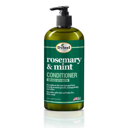Difeel Rosemary and Mint Hair Strengthening Conditioner with Biotin 33.8 oz. - Made with Natural Rosemary Oil for Hair Growth Difeel Rosemary and Mint Hair Strengthening Conditioner with Biotin 33.8 oz. - Made with Natural Rosemary Oil for Hair Growth