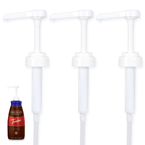 3Pcs Sauce Pump Dispenser for Torani 64 Ounce Bottles, 64 Oz Syrup Pump Dispenser for Chocolate Caramel Sauce Pump Dispenser for Ghirardelli Bottles (3Pcs Sauce Pump - White) 3Pcs Sauce Pump Dispenser for Torani 64 Ounce Bottles, 64 Oz Syrup Pump Dispenser for Chocolate Caramel Sauce Pump Dispenser for Ghirardelli Bottles (3Pcs Sauce Pump - White)