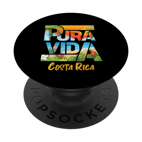 Pura Vida Costa Rica Souvenir - Cool Central America Travel PopSockets Swappable PopGrip