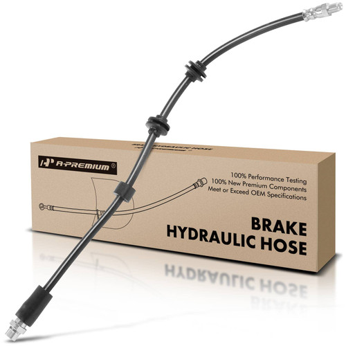 A-Premium Front Driver or Passenger Brake Hydraulic Hose Compatible with Select BMW Models - 128i, 135i, 135is, 323i, 325i, 328i, 335d, 335i, 335is, Z4 - Replace# 34306790550