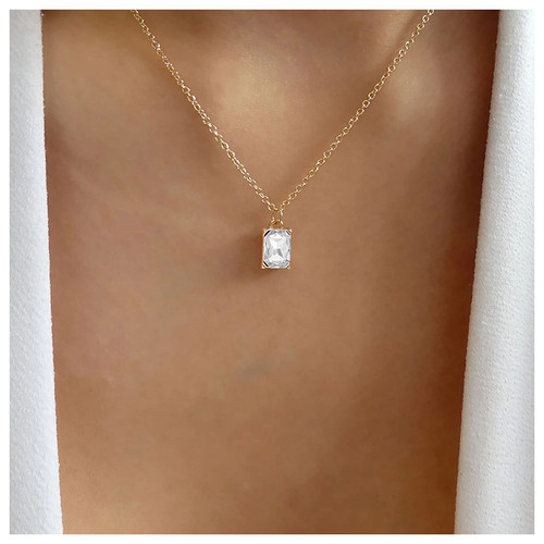 Andelaisi Boho Crystal Choker Necklace Gold Square Crystal Necklace Choker Vintage Crystal Gemstone Pendant Necklace Chain Geometric Cz Crystal Square Necklace Jewelry for Women and Girls Andelaisi Boho Crystal Choker Necklace Gold Square Crystal Necklace Choker Vintage Crystal Gemstone Pendant Necklace Chain Geometric Cz Crystal Square Necklace Jewelry for Women and Girls