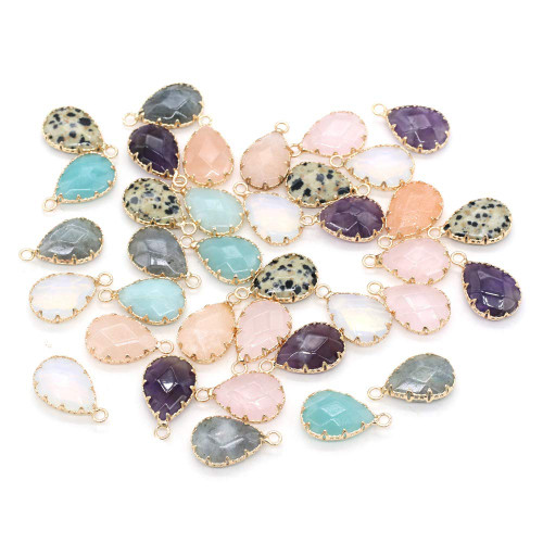 Zotoone 10 Pcs Natural Stone Charms Mixde Color Faceted Gemstone Pendants Crystals Quartz Healing Reiki Chakra Stones Charms for DIY Necklace Earring Jewelry Making Zotoone 10 Pcs Natural Stone Charms Mixde Color Faceted Gemstone Pendants Crystals Quartz Healing Reiki Chakra Stones Charms for DIY Necklace Earring Jewelry Making