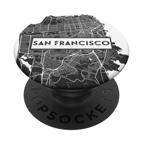 San Francisco City Street Map & Skyline Travel Gifts PopSockets PopGrip: Swappable Grip for Phones & Tablets San Francisco City Street Map & Skyline Travel Gifts PopSockets PopGrip: Swappable Grip for Phones & Tablets