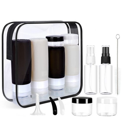 Morfone 16 Pack Silicone Travel Bottles Set for Toiletries TSA Approved Travel Containers Leakproof Squeezable Refillable Accessories 2oz 3oz for Shampoo Conditioner Lotion Liquids (BPA Free) Morfone 16 Pack Silicone Travel Bottles Set for Toiletries TSA Approved Travel Containers Leakproof Squeezable Refillable Accessories 2oz 3oz for Shampoo Conditioner Lotion Liquids (BPA Free)