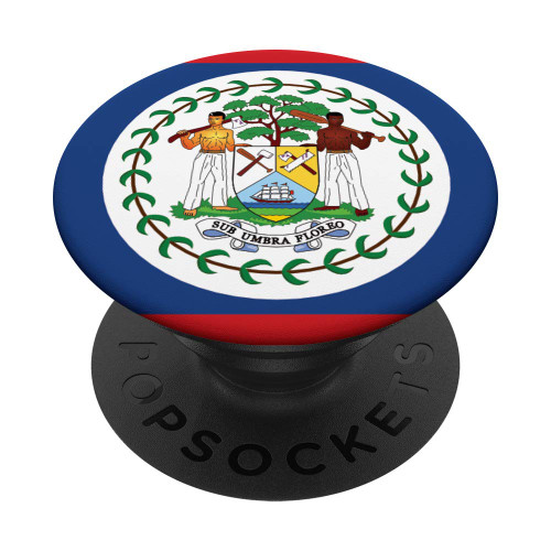Belize Flag Belizean Flag Pride Vacation Travel Souvenir PopSockets Swappable PopGrip