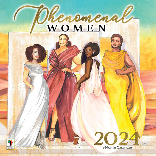 African American Expressions 2024 Wall Calendars - Monthly Calendars Celebrating Black Culture & History - 12x12 Hanging Calendar - 16 Months - Phenomenal Women Calendar