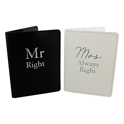 Oaktree Gifts Mr Right & Mrs Always Right Set 2 Passport Holders