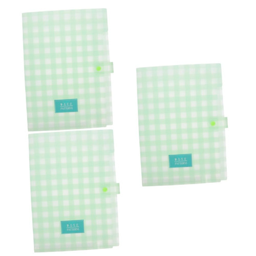 MAGICLULU 3pcs File Holder Notebook Cover Document Receipt Folder Bill Accordion Bag A4 File Keeper Portable File Folder Bulk Folders Receipt File Folder Pp High Capacity A7 File Box