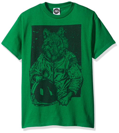 Fifth Sun Boys' Little Boys' Outer Space Graphic T-Shirt Shirt, Kelly, Medium/7/8