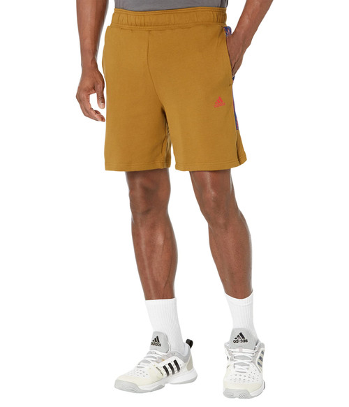 adidas mens Brandlove Shorts, Bronze Strata, X-Small US
