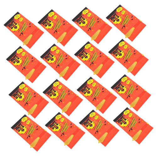 BESTOYARD 50Pcs bag halloween candy sacks halloween favor bags giftbags Candy Pouches Halloween Treat Bag candy cone bags clear candy bags Drawstring Bag food eva biscuit bag