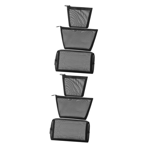 FOMIYES 6 Pcs Toiletry bag makeup pouch makeup train case cosmetic pouch cosmetic case transparent shower bag clear makeup bags toiletry storage bag High capacity suitcase Mesh travel FOMIYES 6 Pcs Toiletry bag makeup pouch makeup train case cosmetic pouch cosmetic case transparent shower bag clear makeup bags toiletry storage bag High capacity suitcase Mesh travel