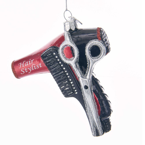 Kurt S. Adler Kurt Adler Noble Gems Hair Stylist Glass Ornament