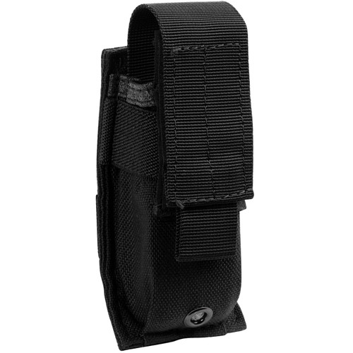 OneTigris Molle Single Mag Pouch EDC Pouch EMT Mini Scissor Tool Pouch for Glock 9mm 10mm .45ACP .357 Sig Black