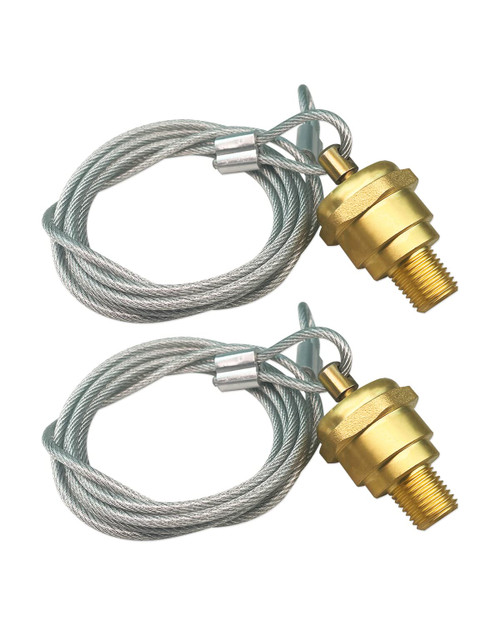 1/4" NPT Air Tank Drain Valve 60" Cable Valve Fit for Haldex 12105 Semi Trucks Air Compressor Drain Valve Cable