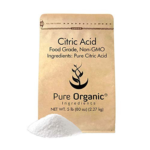 Citric Acid (5 lb.) by Pure Organic Ingredients, Eco-Friendly Packaging, All-Natural, Highest Quality, Food Grade, Non-GMO Citric Acid (5 lb.) by Pure Organic Ingredients, Eco-Friendly Packaging, All-Natural, Highest Quality, Food Grade, Non-GMO
