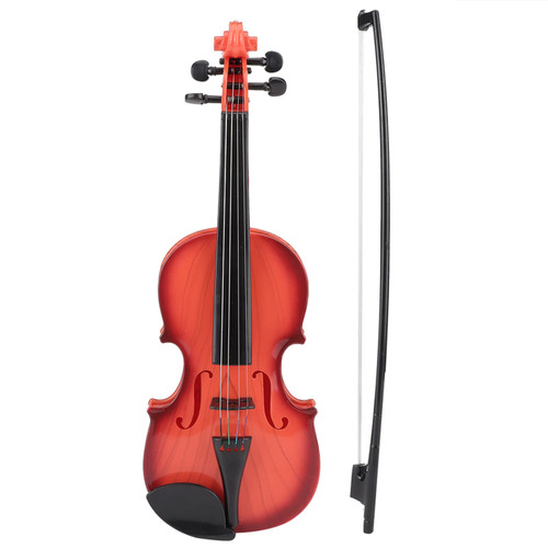 Violin, Premium Violin Simulated Acoustic Violin Adjustable String Musical Develop Practic Instrument for Beginners (1#)