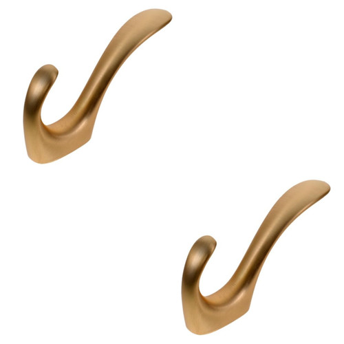 DOITOOL 2pcs Clothes Hook Clothes Hanging Hook Bag Hooks Clothing Hooks Wall Hanging Hook Jacket Hanger Sticky Hooks for Hanging hat Hanger Hooks for Wall Indoor Zinc Alloy Towel Hook