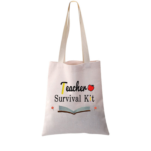PXTIDY Teacher Survival Kit Teacher Appreciation Gifts Makeup Pouch Cosmetic Bag for Women Teacher Bag Teacher Supplies for Classroom Best Teacher Ever Gift (tote bag) PXTIDY Teacher Survival Kit Teacher Appreciation Gifts Makeup Pouch Cosmetic Bag for Women Teacher Bag Teacher Supplies for Classroom Best Teacher Ever Gift (tote bag)