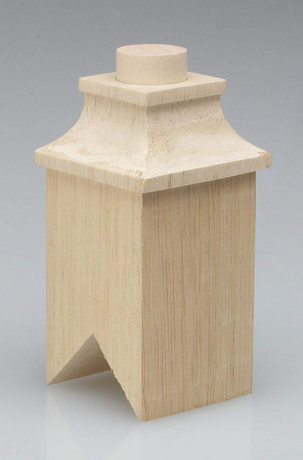 Melody Jane Dolls Houses Dollhouse Square Chimney Wooden DIY Builders Miniature 1:12 Scale