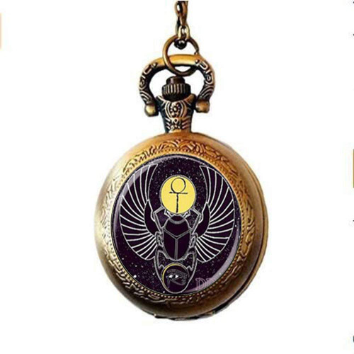 Egyptian Scarab Pocket Watch Necklace Charm Jewelry Art Photo Jewelry Handmade Jewelry Egyptian Scarab Pocket Watch Necklace Charm Jewelry Art Photo Jewelry Handmade Jewelry