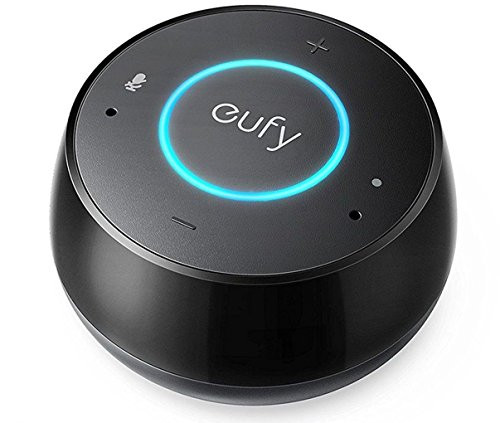 eufy Genie Smart Speaker with Amazon Alexa, Voice Control and Hands-Free Use, Stream Online Music (Spotify, Amazon Music, Pandora, Sirius XM), WiFi Speaker, Smart Home Control, AUX Output, Black