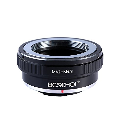 Beschoi M42 Screw Mount Lens to Micro 4/3 Four Thirds System Camera Mount Adapter, fits Olympus PEN E-P1 P2 P3 P5 E-PL1 PL1s PL2 PL3 PL5 PL6 E-PM1 PM2 OM-D E-M5 E-M1 Panasonic Lumix DMC-GH1 GH2