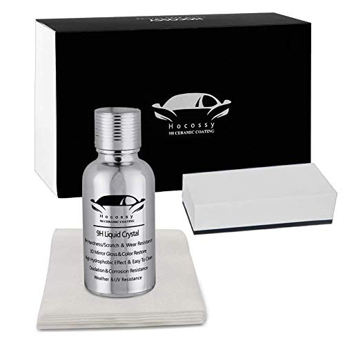 Greyghost Ceramic Automotive Coating car kit,Anti Scratch Car Liquid Nano Ceramic Coating Paint Sealant Protection Super Hydrophobic Gloss Coating Polish,30ML